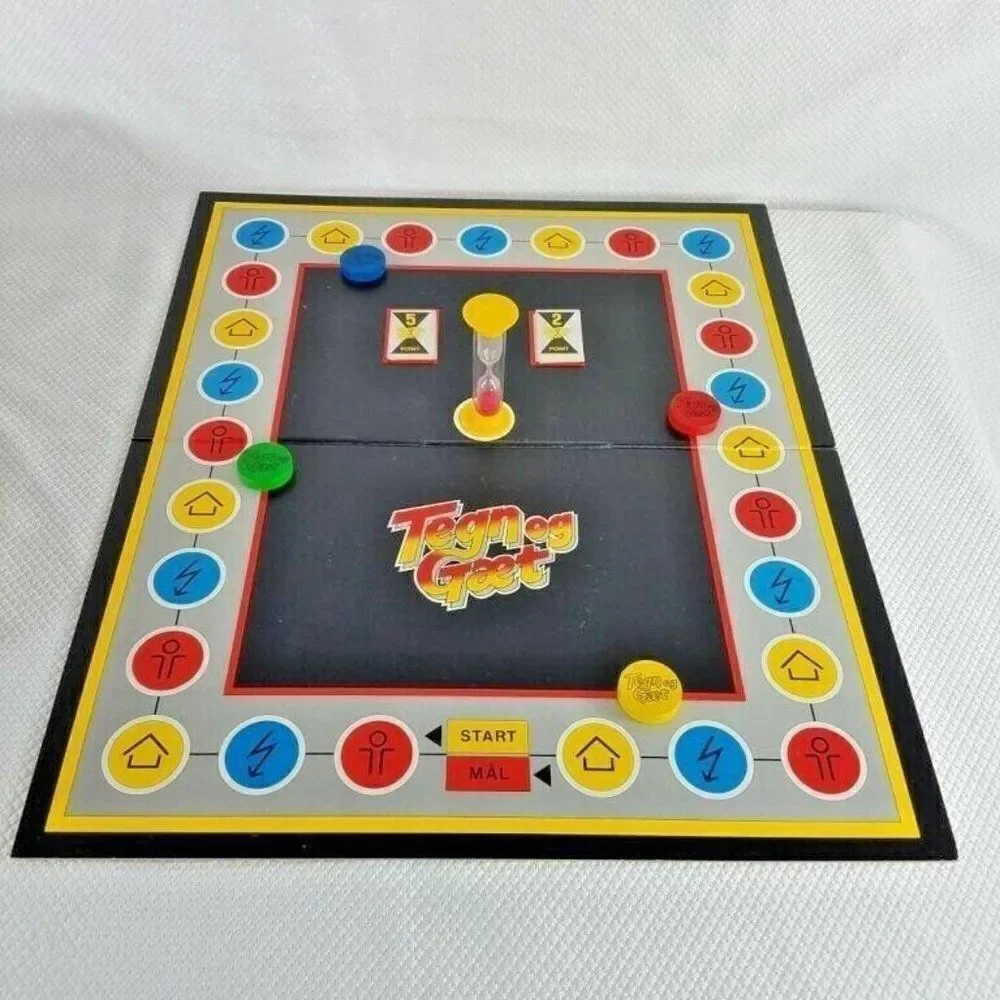 Dan Spil Tegn Og Gaet Danish Denmark Board Game Complete